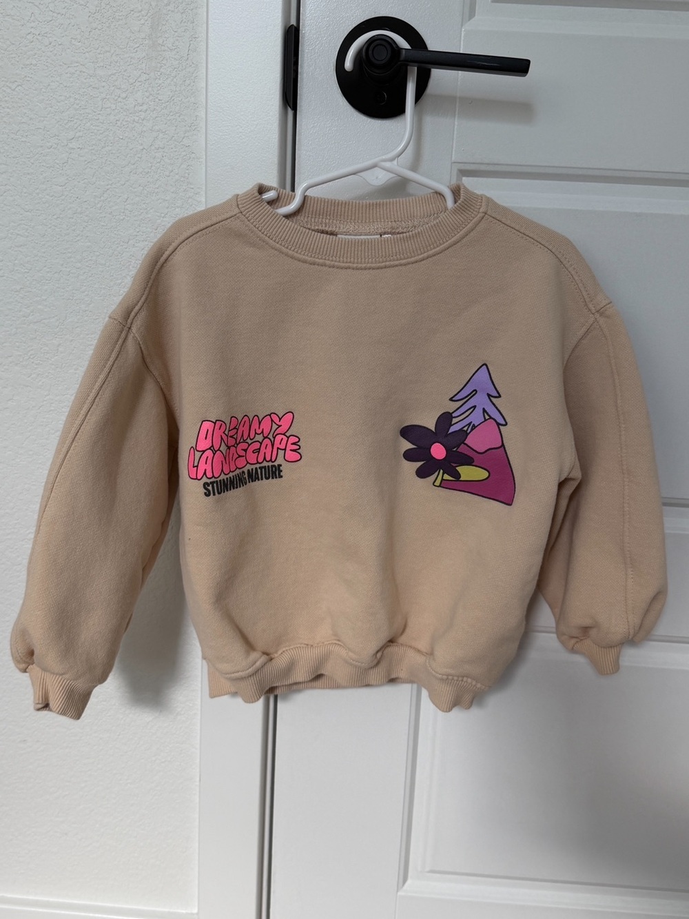 Zara Toddler Girl Dreamy Landscape Sweatshirt 4T - Picture 2 of 5